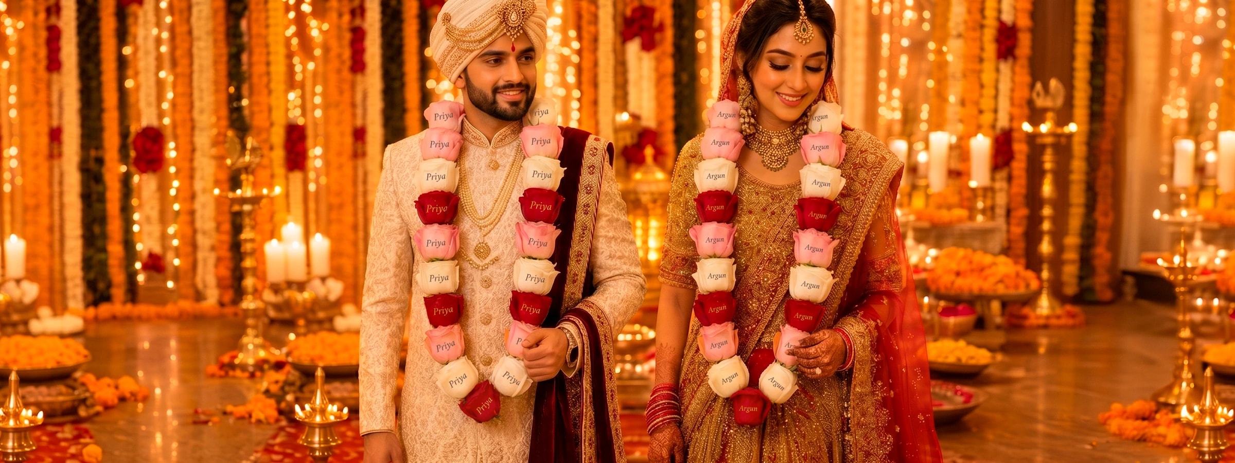 Names, photos, and messages printed in full color on real petals