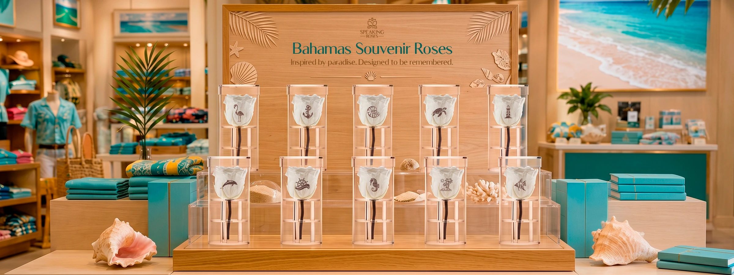 Premium personalized preserved roses styled as a luxury gift